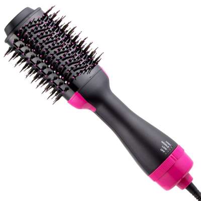 hot comb electric Private Label Flat Iron Hot Air Pick Electric Comb One Step Hair Dryer Fast Hair Straightener Brush Hot Air Br