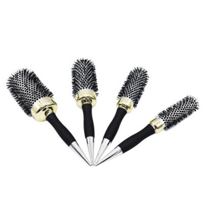 Custom Thermal Ceramic Round Barrel Comb hairdressing salon Styling Hair Roller Brush